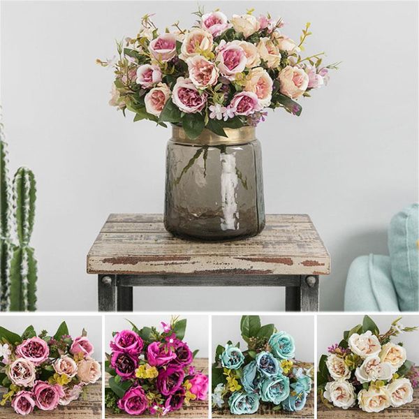 silk flowers artificial rose 1 bunch balcony hanging wall party ornaments fashion european simulation rose bridal bouquet
silk flowers artificial rose 1 bunch balcony hanging wall party ornaments fashion european simulation rose bridal bouquet