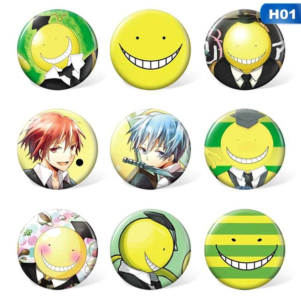 9pcs/set anime assassination classroom brooch boys girls cosplay badges for clothes backpack decoration pin jewelry, Gray
9pcs/set anime assassination classroom brooch boys girls cosplay badges for clothes backpack decoration pin jewelry, Gray