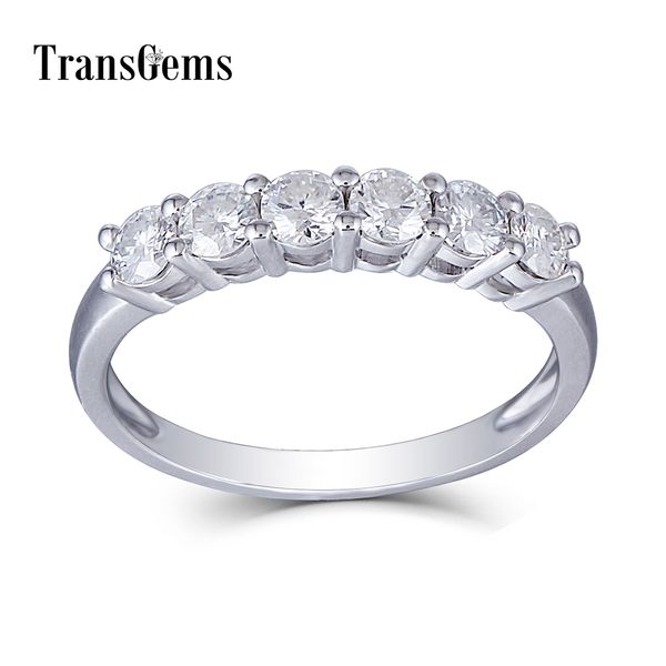 transgems 14k 585 white gold 0.6ctw 3mm f color clear moissanite engagement ring half eternity anniversary wedding band y19032201, Slivery;golden
transgems 14k 585 white gold 0.6ctw 3mm f color clear moissanite engagement ring half eternity anniversary wedding band y19032201, Slivery;golden