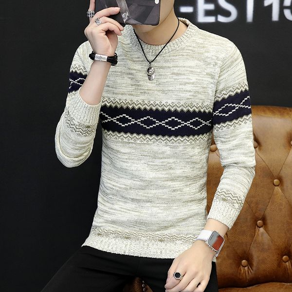 2020 new style male in winter slim fit round collar set head sweaters/men's match colors casual knit sweater 3xl, White;black
2020 new style male in winter slim fit round collar set head sweaters/men's match colors casual knit sweater 3xl, White;black
