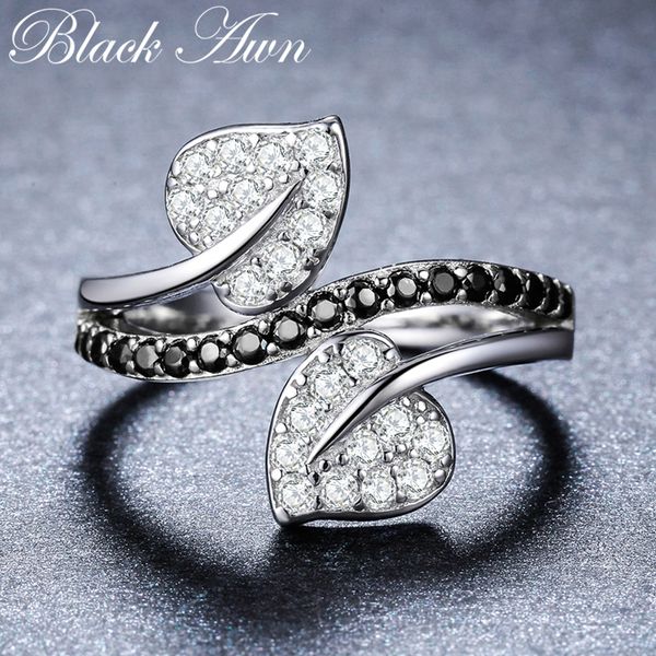 2018 new fower 925 sterling silver fine jewelry engagement black spinel heart engagement ring for women anillos mujer g088, Golden;silver
2018 new fower 925 sterling silver fine jewelry engagement black spinel heart engagement ring for women anillos mujer g088, Golden;silver