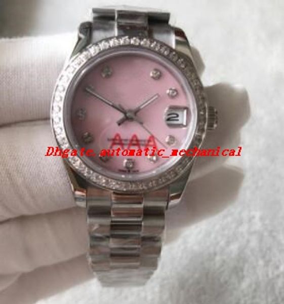 women watch 31mm diamond dial 2813 automatic pink dial stainless steel bracelet luxury watch ing, Slivery;brown
women watch 31mm diamond dial 2813 automatic pink dial stainless steel bracelet luxury watch ing, Slivery;brown