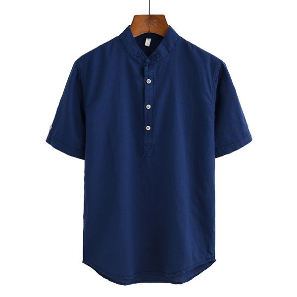 mens pullover shirts fashion summer short sleeve cotton linen loose shirts male solid color casual plus size y2639, White;black
mens pullover shirts fashion summer short sleeve cotton linen loose shirts male solid color casual plus size y2639, White;black