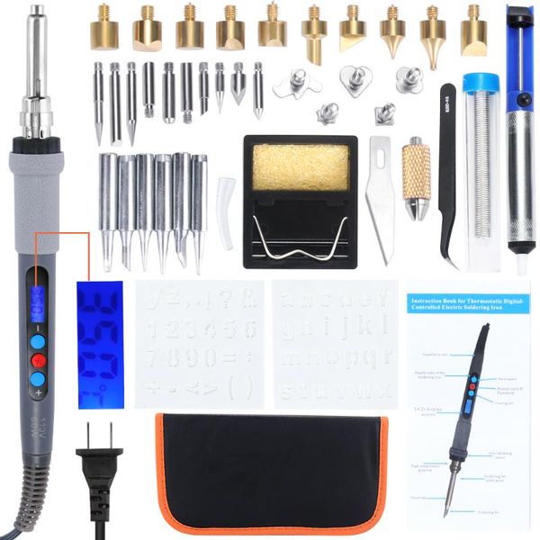 42pcs/set soldering iron 60w adjustable electric solder sation iron kits eu/us multifunctional pyrography for wood burning tool
42pcs/set soldering iron 60w adjustable electric solder sation iron kits eu/us multifunctional pyrography for wood burning tool