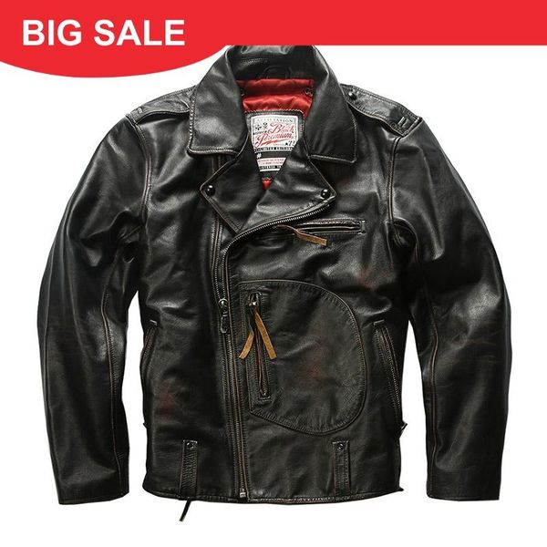 2020 vintage brown men american style motorcycle leather jacket large size 6xl genuine cowhide winter slim fit biker's coat, Black
2020 vintage brown men american style motorcycle leather jacket large size 6xl genuine cowhide winter slim fit biker's coat, Black