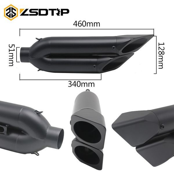 zsdtrp universal carbon steel bevel two holes motorcycle exhaust muffler left and right for most motorcycle
zsdtrp universal carbon steel bevel two holes motorcycle exhaust muffler left and right for most motorcycle
