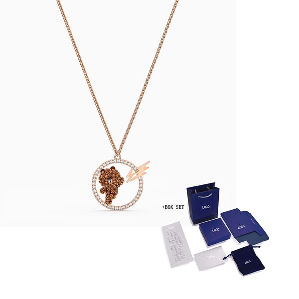 other 2021 fashion jewelry swa skateboard pendant brown bear crystal women's gift, Silver
other 2021 fashion jewelry swa skateboard pendant brown bear crystal women's gift, Silver