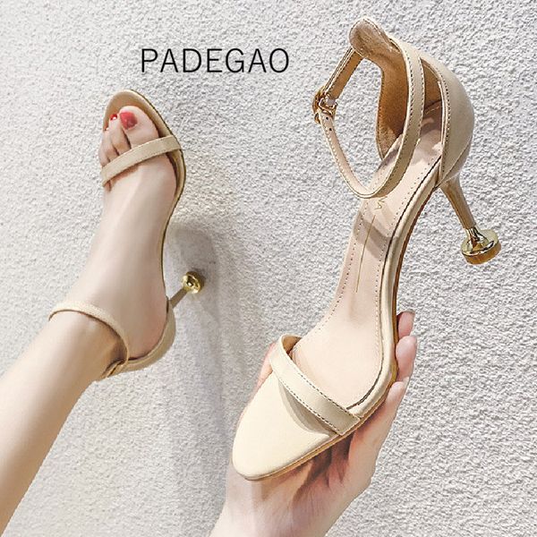 2020 women sandals khaki solid high-heeled fashion concise elegant soft women's sandals, Black
2020 women sandals khaki solid high-heeled fashion concise elegant soft women's sandals, Black