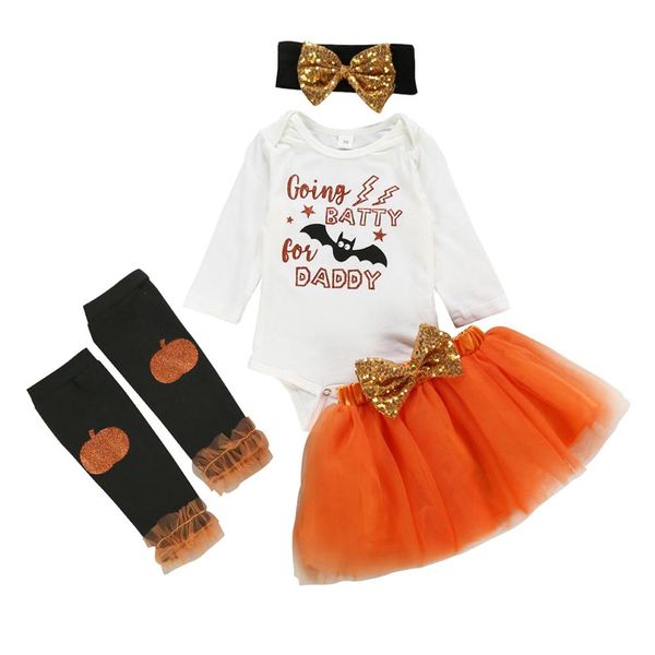 baby kids girls halloween print romper solid tutu skirt set 4pcoutfits clothes set roupa menina 40ag14, White
baby kids girls halloween print romper solid tutu skirt set 4pcoutfits clothes set roupa menina 40ag14, White