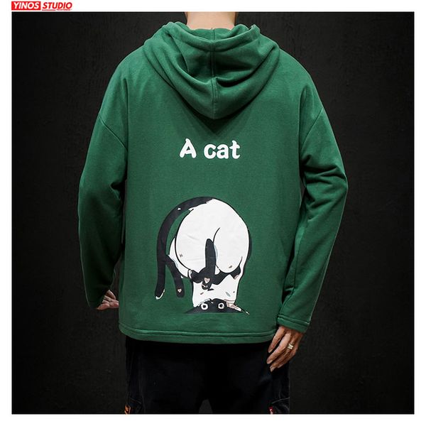 dropshipping осень японской outwear cat мультфильм pattern пуловер mens причинная багги спорт топы мужской streetwear толстовка 2019, Black
dropshipping осень японской outwear cat мультфильм pattern пуловер mens причинная багги спорт топы мужской streetwear толстовка 2019, Black