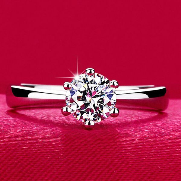 beiver classic six claw 1 zircon wedding rings for women jewelry silver color engagement rings female anel bijoux gift, Golden;silver
beiver classic six claw 1 zircon wedding rings for women jewelry silver color engagement rings female anel bijoux gift, Golden;silver