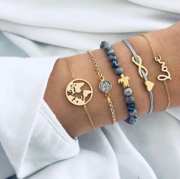 bohemian turtle charm bracelets bangles for women fashion gold color strand bracelets sets jewelry party gifts, Golden;silver
bohemian turtle charm bracelets bangles for women fashion gold color strand bracelets sets jewelry party gifts, Golden;silver