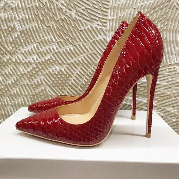 2020 lady women bridal wedding python patent leather heels shoes designer pumps poined toes stiletto heels shoes 12cm 10cm, Black
2020 lady women bridal wedding python patent leather heels shoes designer pumps poined toes stiletto heels shoes 12cm 10cm, Black