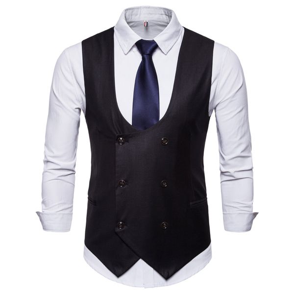 xiu luo 2019 new brand mens formal blazer vests casual double breasted o-neck fashion male colid color casual vests size 4xl, Black;white
xiu luo 2019 new brand mens formal blazer vests casual double breasted o-neck fashion male colid color casual vests size 4xl, Black;white