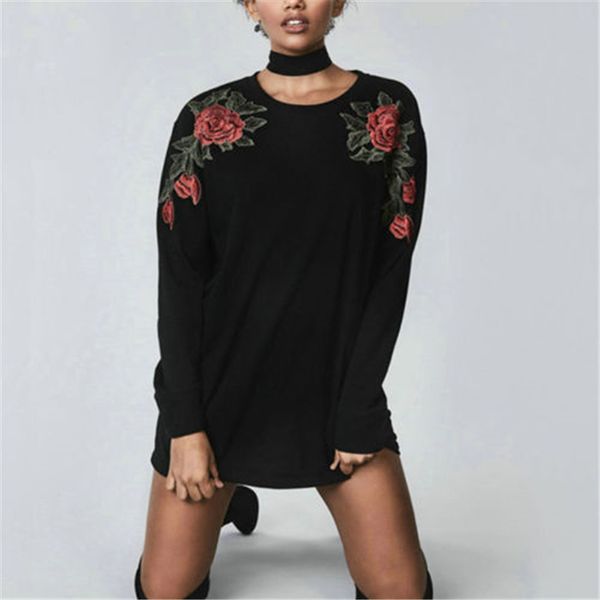 2019 autumn shirts women o-neck long sleeve flower embroidery blouses lady fashion loose blusas, White
2019 autumn shirts women o-neck long sleeve flower embroidery blouses lady fashion loose blusas, White