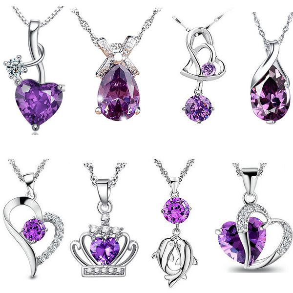 newly necklaces 32 designs luxury designer jewelry wedding bride 925 silver necklace crown heart crystal necklace for women gift
newly necklaces 32 designs luxury designer jewelry wedding bride 925 silver necklace crown heart crystal necklace for women gift