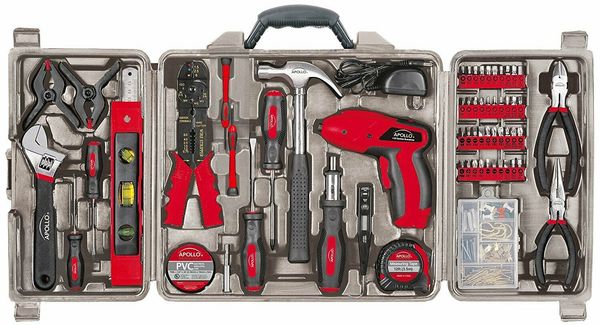 new 161 piece complete household tool kit with 4.8 volt cordless
new 161 piece complete household tool kit with 4.8 volt cordless