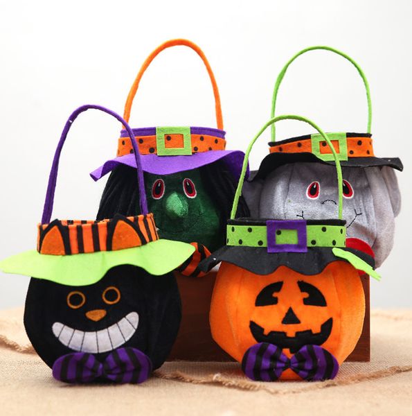 the latest model 25x16cm, 4 patterns halloween decorations with hood round tote bag ghost festival children's candy gift bag models
the latest model 25x16cm, 4 patterns halloween decorations with hood round tote bag ghost festival children's candy gift bag models