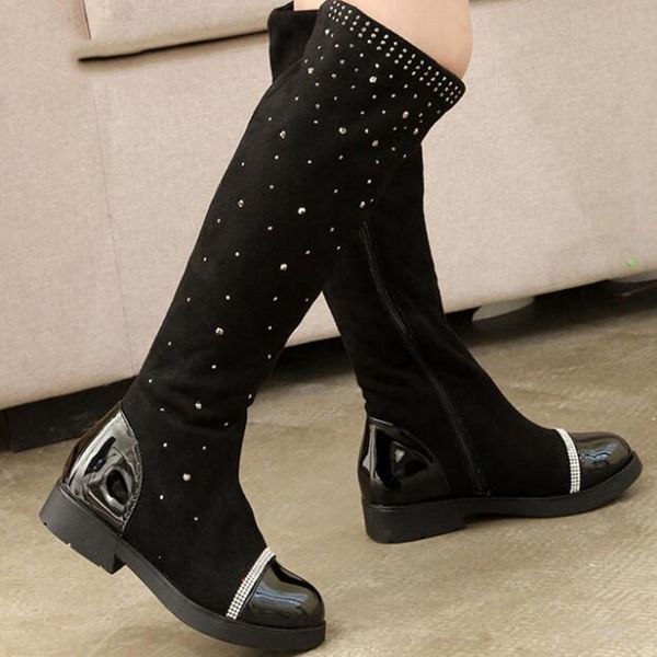 cotton boots warm children' elastic boots autumn and winter new girls rhinestones over-knee boots, Black;grey
cotton boots warm children' elastic boots autumn and winter new girls rhinestones over-knee boots, Black;grey