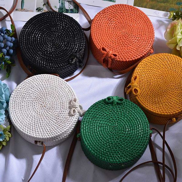lovevook round straw bags for women rattan woven bagss for summer bohemia beach bag travel crossbody bag ladies 2020
lovevook round straw bags for women rattan woven bagss for summer bohemia beach bag travel crossbody bag ladies 2020