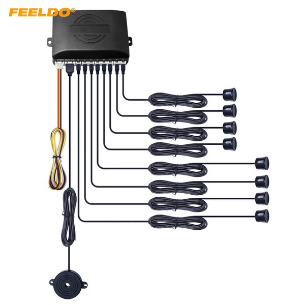 feeldo 1set car 8 parking sensors reverse backup radar 22mm 4 front 4 rear beep alarm detector
feeldo 1set car 8 parking sensors reverse backup radar 22mm 4 front 4 rear beep alarm detector