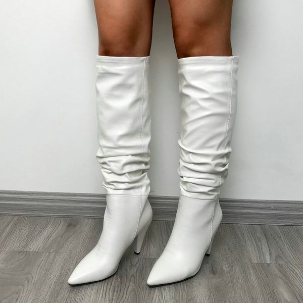 slouch womens white knee high boots heeled pointed toe long boots winter red brown black female casual autumn shoes
slouch womens white knee high boots heeled pointed toe long boots winter red brown black female casual autumn shoes