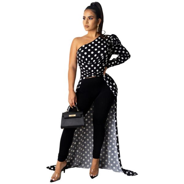 women leopard dot long blouse shirt puff shoulder long tail female oversized shirt fashion lady asymmetric, White
women leopard dot long blouse shirt puff shoulder long tail female oversized shirt fashion lady asymmetric, White
