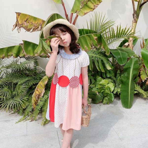 baby girls clothes summer 2020 cute cherry pattern stitching girls short sleeve dress polka dot print cute dress, Red;yellow
baby girls clothes summer 2020 cute cherry pattern stitching girls short sleeve dress polka dot print cute dress, Red;yellow