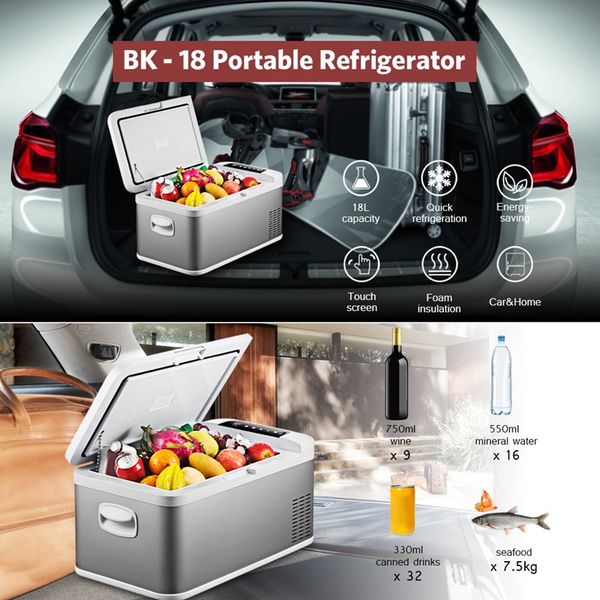 18 l portable refrigerator for car home picnic camping party resistant with portable handles e fridge
18 l portable refrigerator for car home picnic camping party resistant with portable handles e fridge