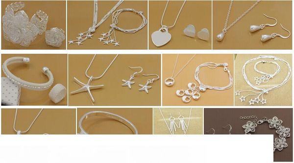 with tracking number most sell women's delicate gift jewelry 925 silver plated mix jewelry set 12 set, Black
with tracking number most sell women's delicate gift jewelry 925 silver plated mix jewelry set 12 set, Black
