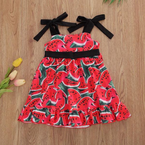 summer lovely kids girls dress watermelon print sleeveless ruffles a-line mini dress sundress, Red;yellow
summer lovely kids girls dress watermelon print sleeveless ruffles a-line mini dress sundress, Red;yellow