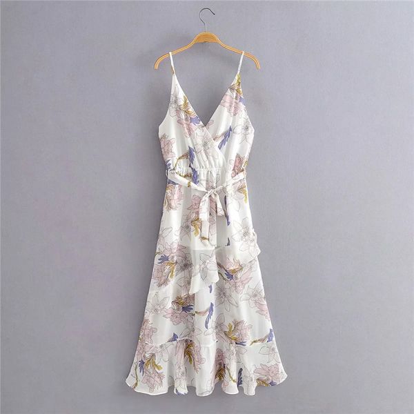 casual dresses elegant women floral print white chiffon sling long female v-neck high waist pleated ruffles dress with belt femme, Black;gray
casual dresses elegant women floral print white chiffon sling long female v-neck high waist pleated ruffles dress with belt femme, Black;gray