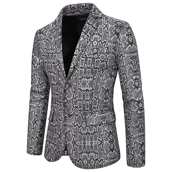 fashion sliver snake patter print blazer men slim fit party nightclub stage mens blazer jacket wedding groom masculino, White;black
fashion sliver snake patter print blazer men slim fit party nightclub stage mens blazer jacket wedding groom masculino, White;black