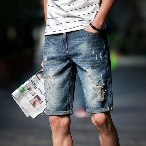 shorts male new spring and summer fashion leisure male jeans versatile joggers jeans pant ripped denim shorts, Blue
shorts male new spring and summer fashion leisure male jeans versatile joggers jeans pant ripped denim shorts, Blue