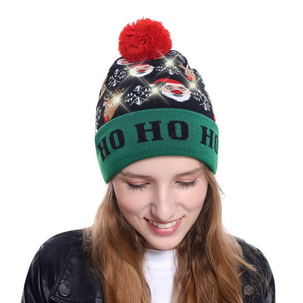 led light-up knitted ugly sweater holiday xmas christmas beanie winter hats for women gorros mujer invierno bonnet femme, Blue;gray
led light-up knitted ugly sweater holiday xmas christmas beanie winter hats for women gorros mujer invierno bonnet femme, Blue;gray