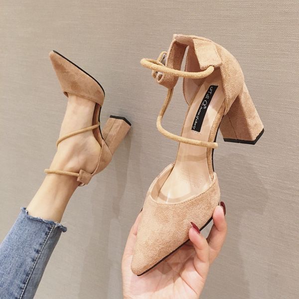 europe and america 2020 new thick heel suede ladies high heel sandals red women banquet shoes wedding shoes bb-56 t200529, Black
europe and america 2020 new thick heel suede ladies high heel sandals red women banquet shoes wedding shoes bb-56 t200529, Black