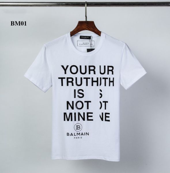 bm01 designershirts мужчины женщины лето новой роскоши футболки мужские с коротким рукавом brandshirts letter printed мужские top тройники s, White
bm01 designershirts мужчины женщины лето новой роскоши футболки мужские с коротким рукавом brandshirts letter printed мужские top тройники s, White