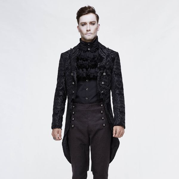 gothic steampunk mens formal tailcoat v neck winter men coat long sleeve irregular, Black
gothic steampunk mens formal tailcoat v neck winter men coat long sleeve irregular, Black