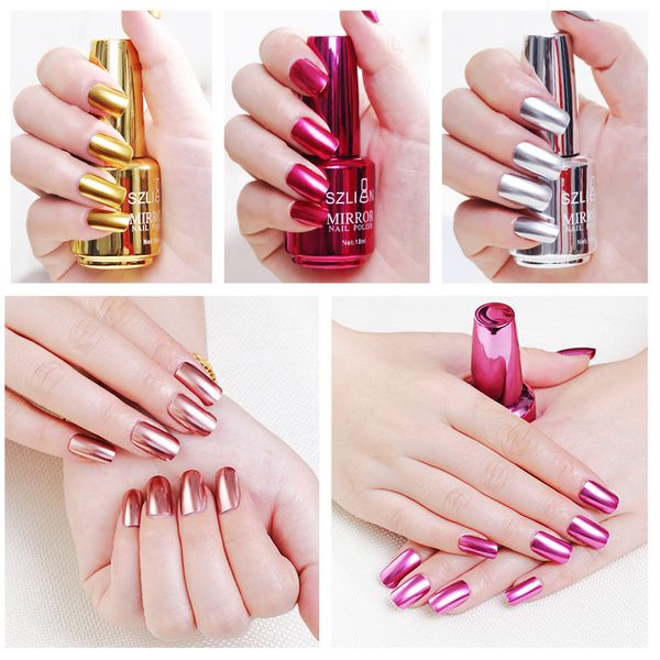 100% brand new metallic nail polish magic mirror effect chrome harmless long-lasting nail art polish varnish beauty #zer
100% brand new metallic nail polish magic mirror effect chrome harmless long-lasting nail art polish varnish beauty #zer