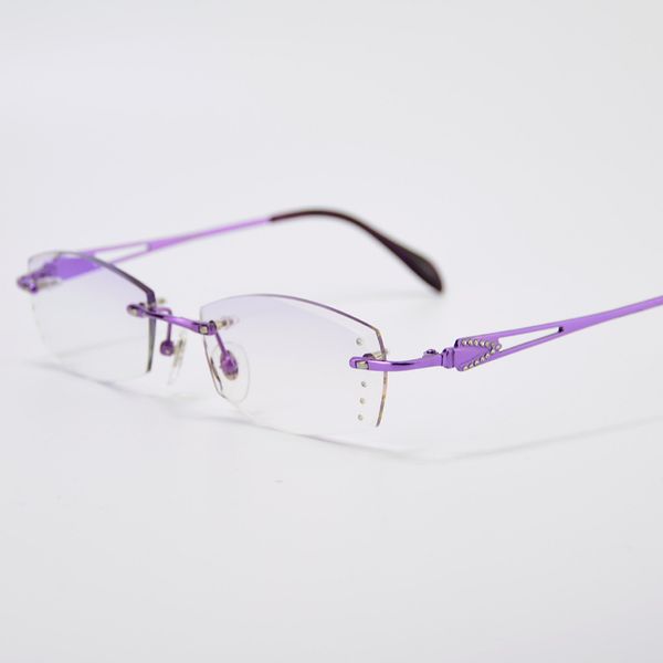 pure titanium diamond trimmed lady's spectacle frame super light delicate myopic presbyopic spectacle frame, Black
pure titanium diamond trimmed lady's spectacle frame super light delicate myopic presbyopic spectacle frame, Black