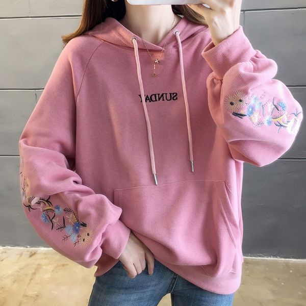 fashion hoodies women floral embroidery sweatshirt woman casual korean solid color oversized hoodie autumn women's sweatshit, Black
fashion hoodies women floral embroidery sweatshirt woman casual korean solid color oversized hoodie autumn women's sweatshit, Black