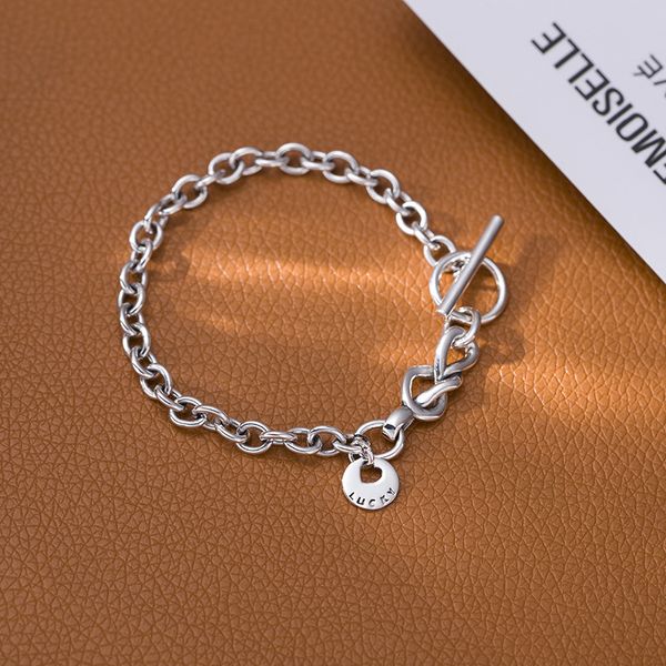 925 sterling silver ot clip lovely bracelet female retro vintage heart-shaped round ins silver jewelry, Golden;silver
925 sterling silver ot clip lovely bracelet female retro vintage heart-shaped round ins silver jewelry, Golden;silver