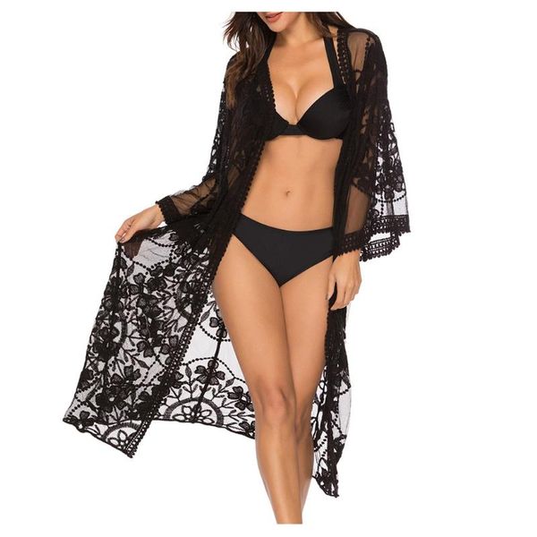 women hollow out crochet bikini cover up beachwear swimsuit female bathing swimwear beach dress bathing suit cover up, White;black
women hollow out crochet bikini cover up beachwear swimsuit female bathing swimwear beach dress bathing suit cover up, White;black