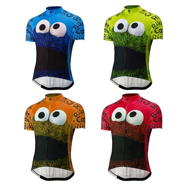 verano ciclismo fun cartoon riding suit male green big eye riding suit mountain bike triathlon racing professional, Black;blue
verano ciclismo fun cartoon riding suit male green big eye riding suit mountain bike triathlon racing professional, Black;blue