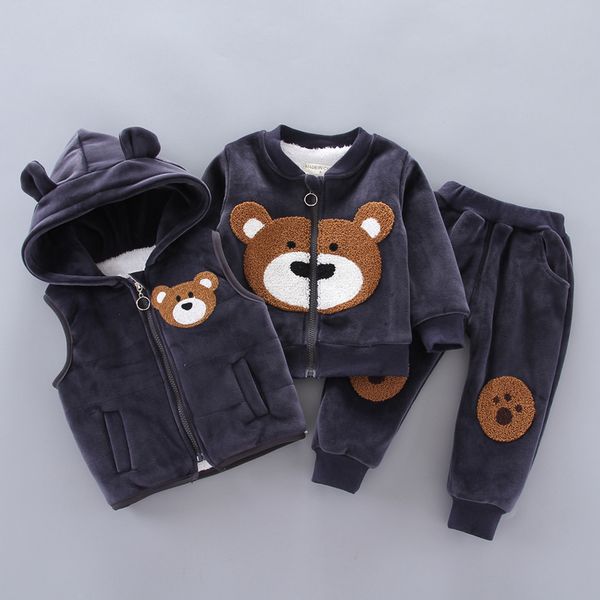 baby boys girls clothing set 2019 winter fleece children cartoon bear hoodie outerwear outfits kids toddler warm costume suit t200707, White
baby boys girls clothing set 2019 winter fleece children cartoon bear hoodie outerwear outfits kids toddler warm costume suit t200707, White