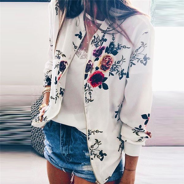 spring autumn jacket coat women fashion slim coat floral jacket zipper long sleeve coats and women chaqueta feminino aug5, Black;brown
spring autumn jacket coat women fashion slim coat floral jacket zipper long sleeve coats and women chaqueta feminino aug5, Black;brown