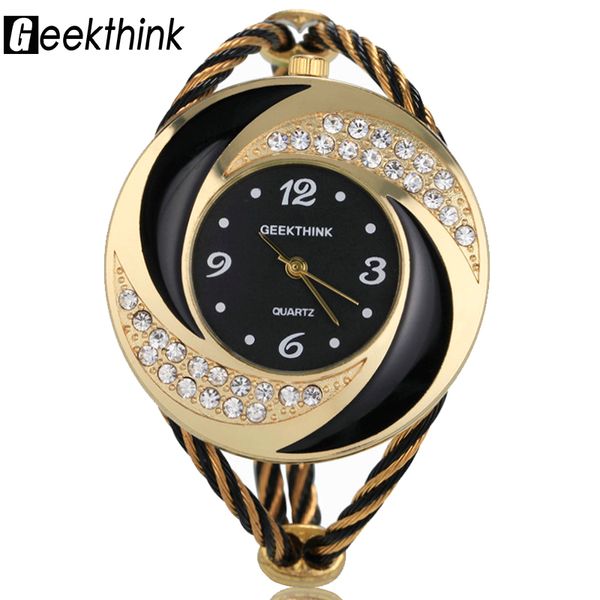 women watches relojes para mujer geekthink new ladies watch luxury gifts female dress quartz watch gold waterproof wristwatch, Slivery;brown
women watches relojes para mujer geekthink new ladies watch luxury gifts female dress quartz watch gold waterproof wristwatch, Slivery;brown