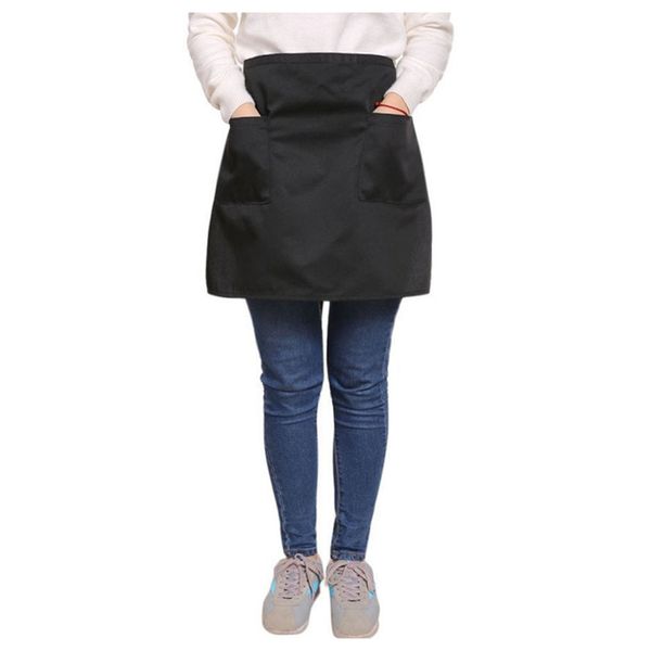 black half apron ladies mens chefs waiter with 2 pockets bar short waist solid
black half apron ladies mens chefs waiter with 2 pockets bar short waist solid