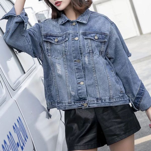 women's turn-down collar jacket pockets single breasted hole long sleeve female jean jackets 2019 autumn fashion ladies clothing, Black;brown
women's turn-down collar jacket pockets single breasted hole long sleeve female jean jackets 2019 autumn fashion ladies clothing, Black;brown