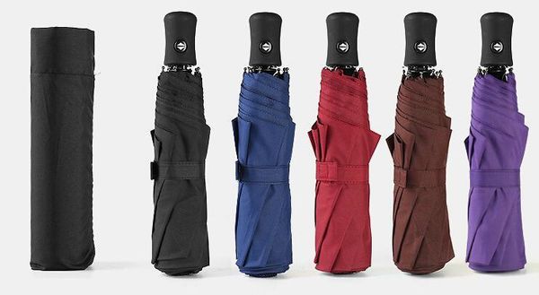 folding full automatic umbrella windproof rain auto luxury big umbrellas business umbrella five colors creative gift